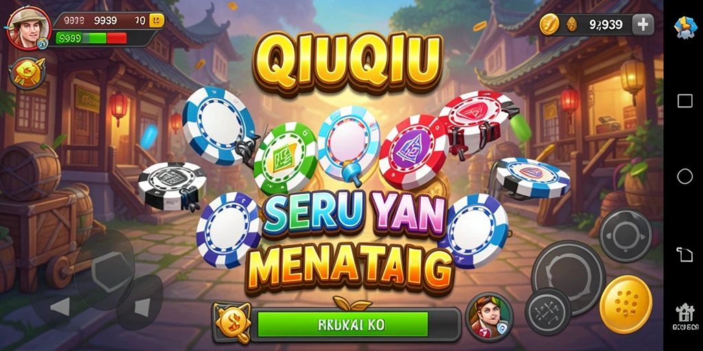 Tampilan gameplay QiuQiu yang mendebarkan dan interaktif.