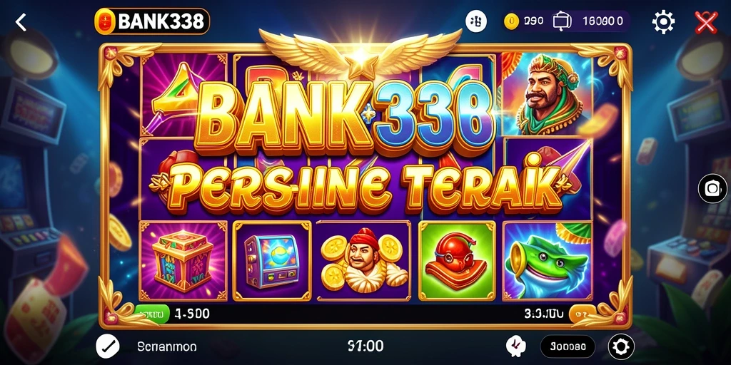 Tampilan dinamis dari gameplay Slot BANK338 yang menarik.