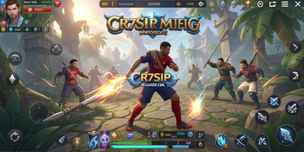 Gameplay seru dari CR7SIP dalam dunia MMORPG yang luas.