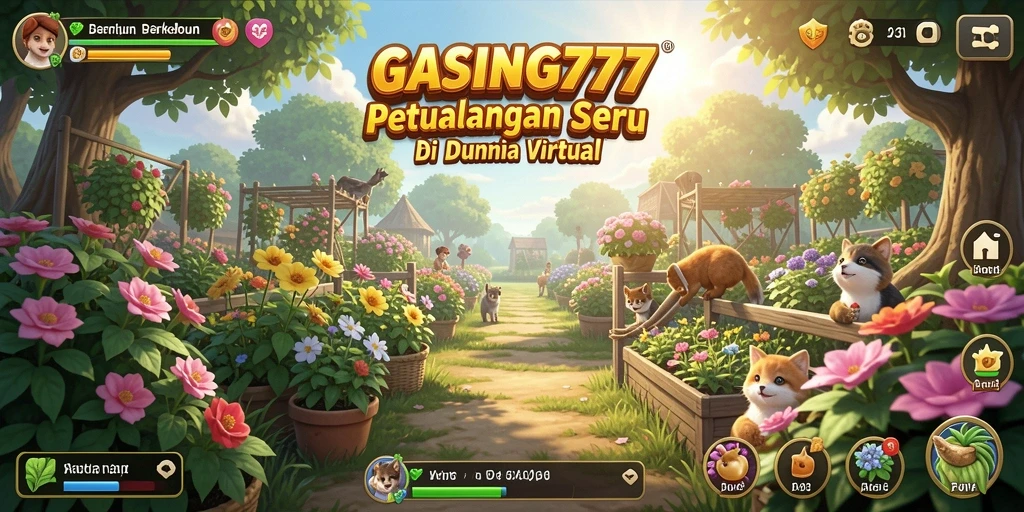 Menampilkan gameplay seru berkebun di GASING777.