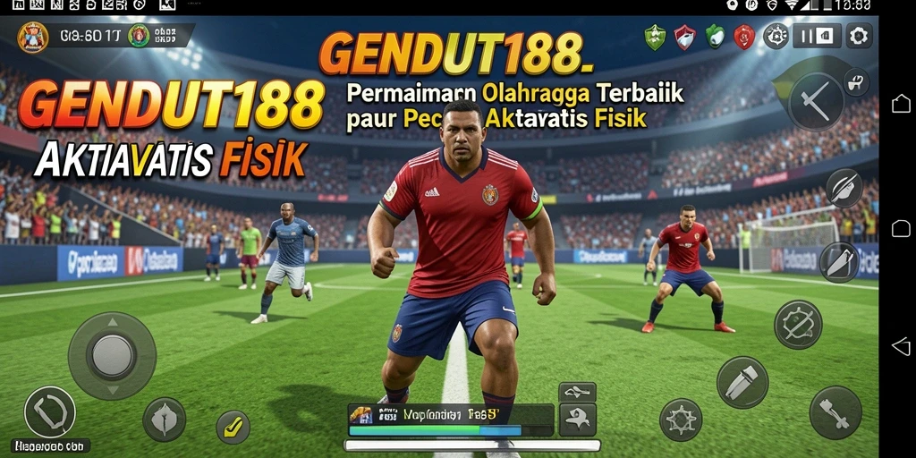 Tampilan gameplay seru dalam GENDUT188 yang menampilkan aksi olahraga.