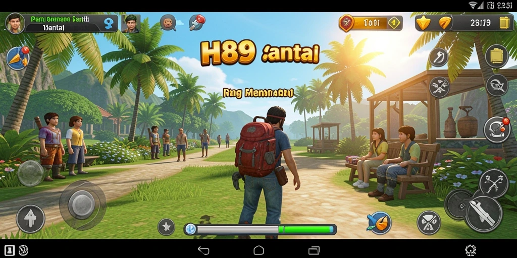 Tampilan gameplay H89 yang mengasyikkan dan penuh warna.