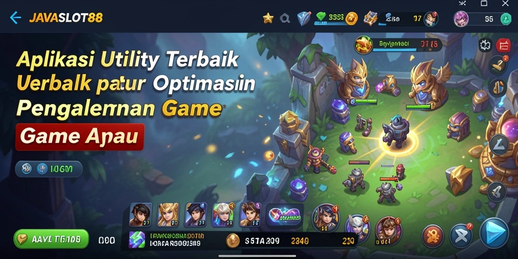 Tampilan antarmuka aplikasi JAVASLOT88 yang modern dan intuitif.