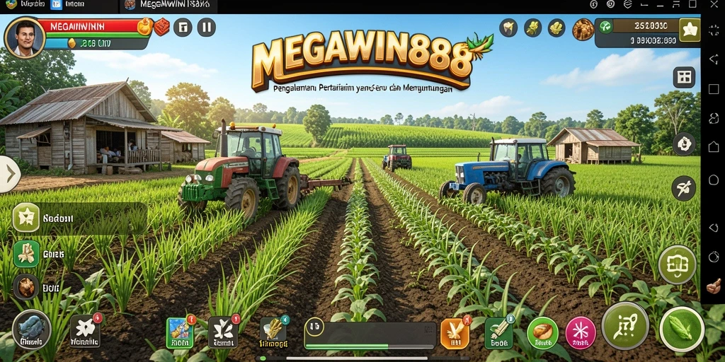 Gameplay MEGAWIN888 yang seru dan interaktif dalam bertani.