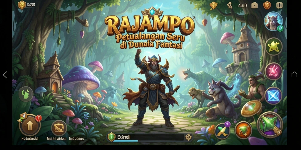 Screenshot gameplay RAJAMPO menampilkan aksi petualangan yang seru.