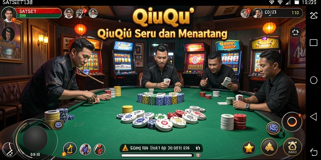 Screenshot utama gameplay QiuQiu yang menarik dari SATSET138.