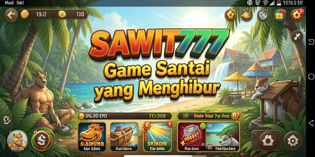Tampilan gameplay SAWIT777 yang penuh warna dan interaktif.