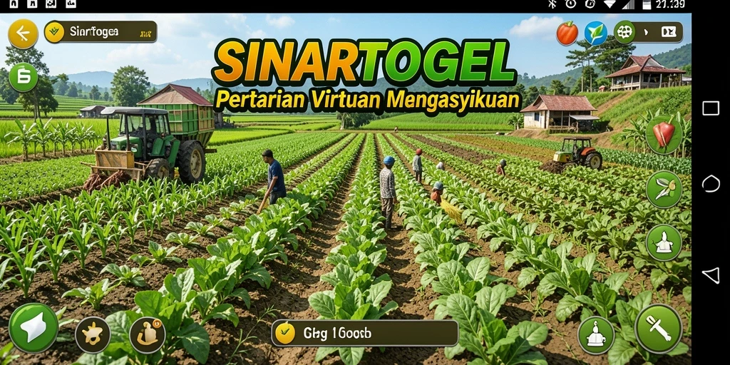 Tampilan gameplay SINARTOGEL yang menyenangkan saat bertani.
